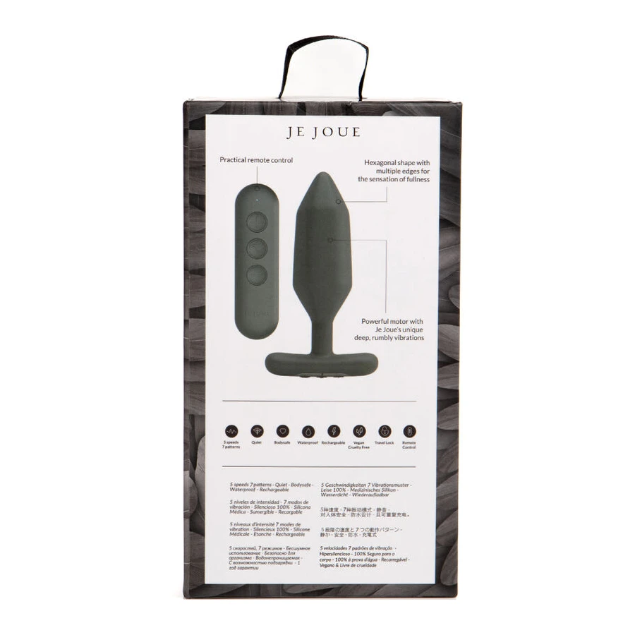 JE JOUE - VIBRATORE PLUG ANALE ONYX NERO